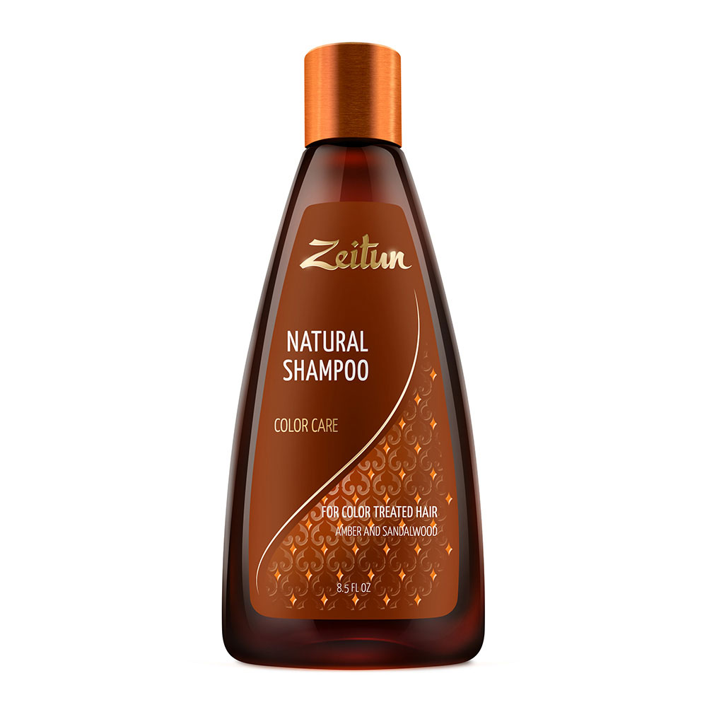 Шампунь для волос Zeitun бессульфатный натуральный для защиты цвета 250 мл posh карандаш ультра тонкий для бровей натуральный для блондинок browmatic natural