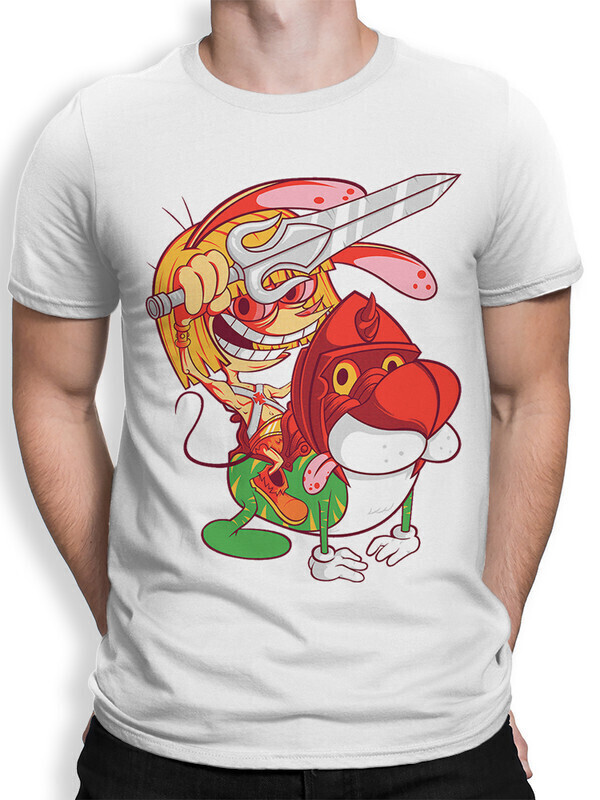 

Футболка мужская Dream Shirts Рен и Стимпи 10010052 белая S, Рен и Стимпи 10010052