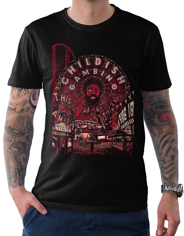 

Футболка мужская Dream Shirts Childish Gambino 10010022 черная XL, Childish Gambino 10010022