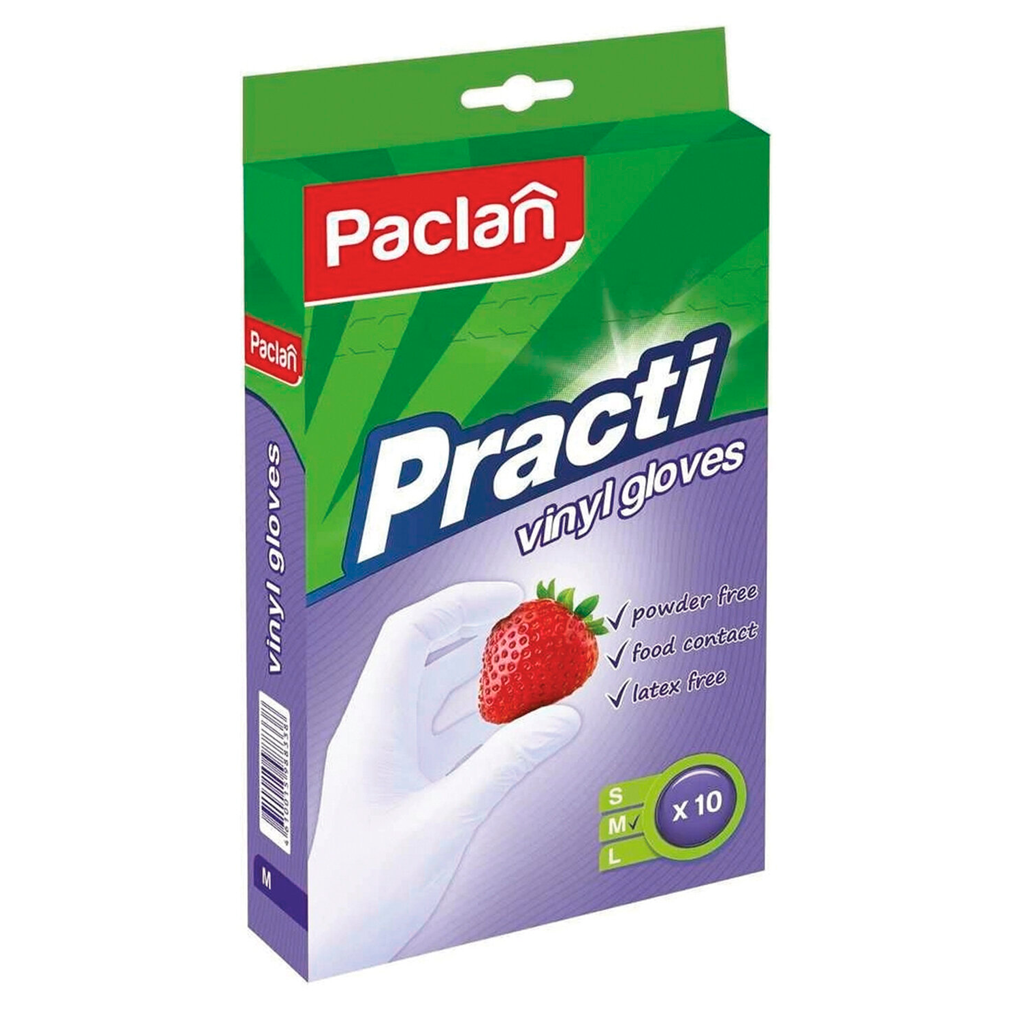 Перчатки виниловые Paclan Practi размер М 10 штук 5 пар