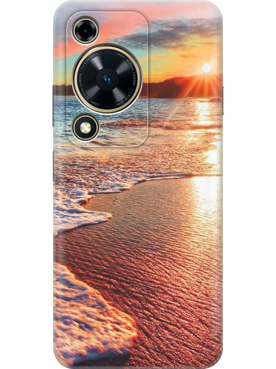 

Силиконовый чехол на Huawei nova Y72 с принтом "Залитый светом пляж", Прозрачный;оранжевый;коричневый, 785977841
