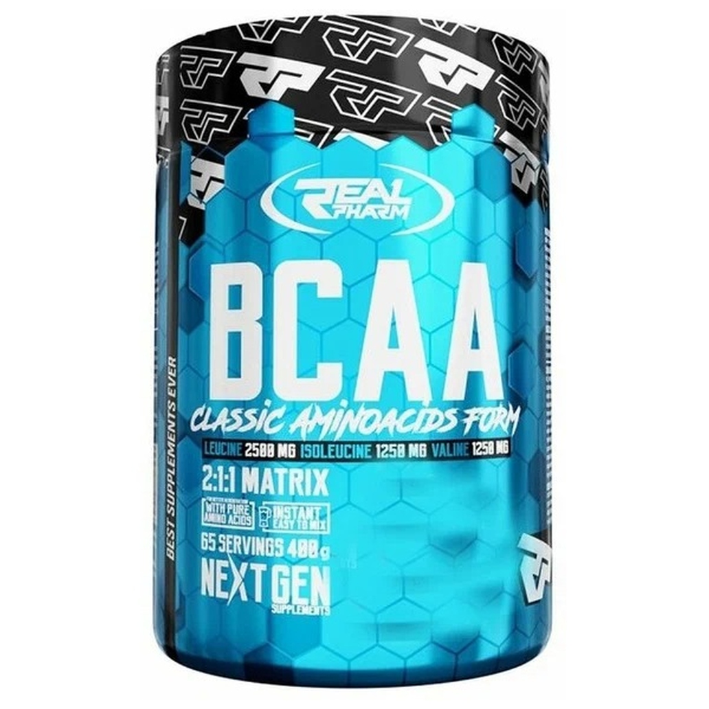 

Аминокислота Real Pharm Real Pharm, BCAA Instant, 400г (Кола-лайм)