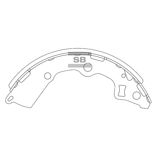 

Тормозные колодки Sangsin brake задние барабанные sa154