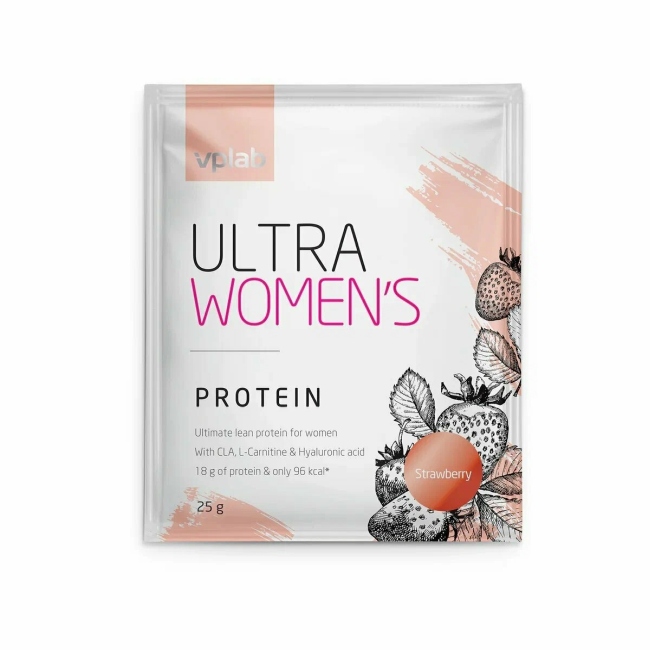 Протеин VPLab Ultra Women's Protein Strawberry 25g