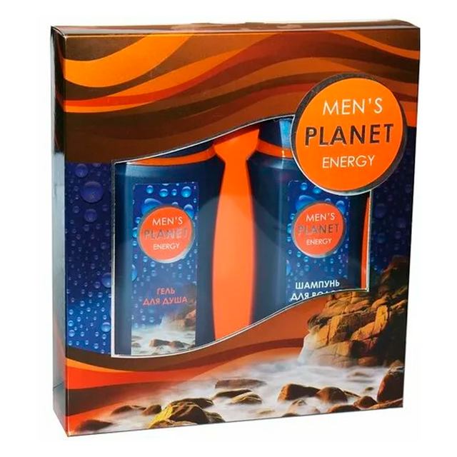 Подарочный набор Festiva men's planet energyшампунь 250 гель для душа 250 мужской горы и реки