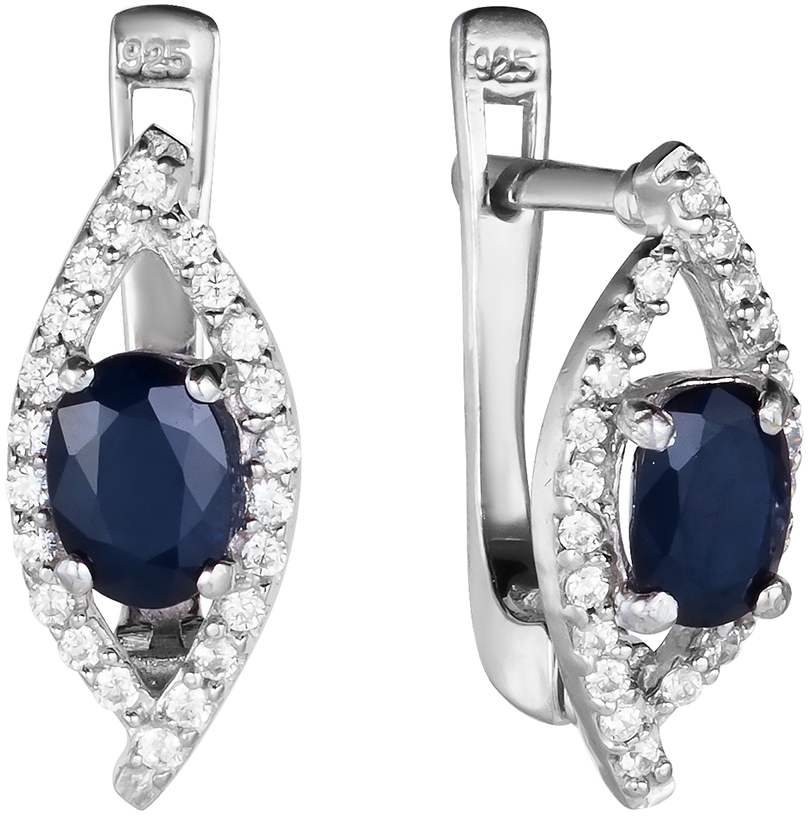 

Серьги из серебра с сапфиром Balex Jewellery 2410831384, 2410831384