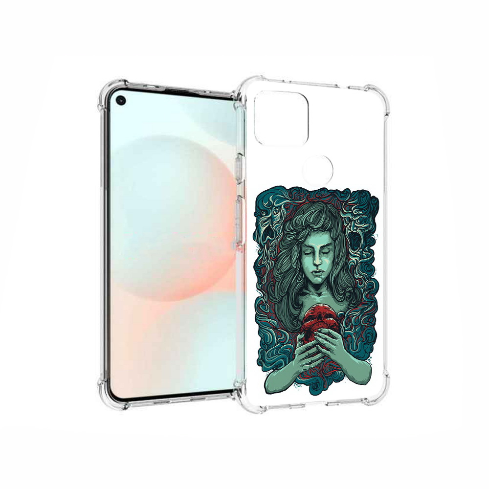 

Чехол MyPads Tocco для Google Pixel 5A спящая девушка, Прозрачный, Tocco