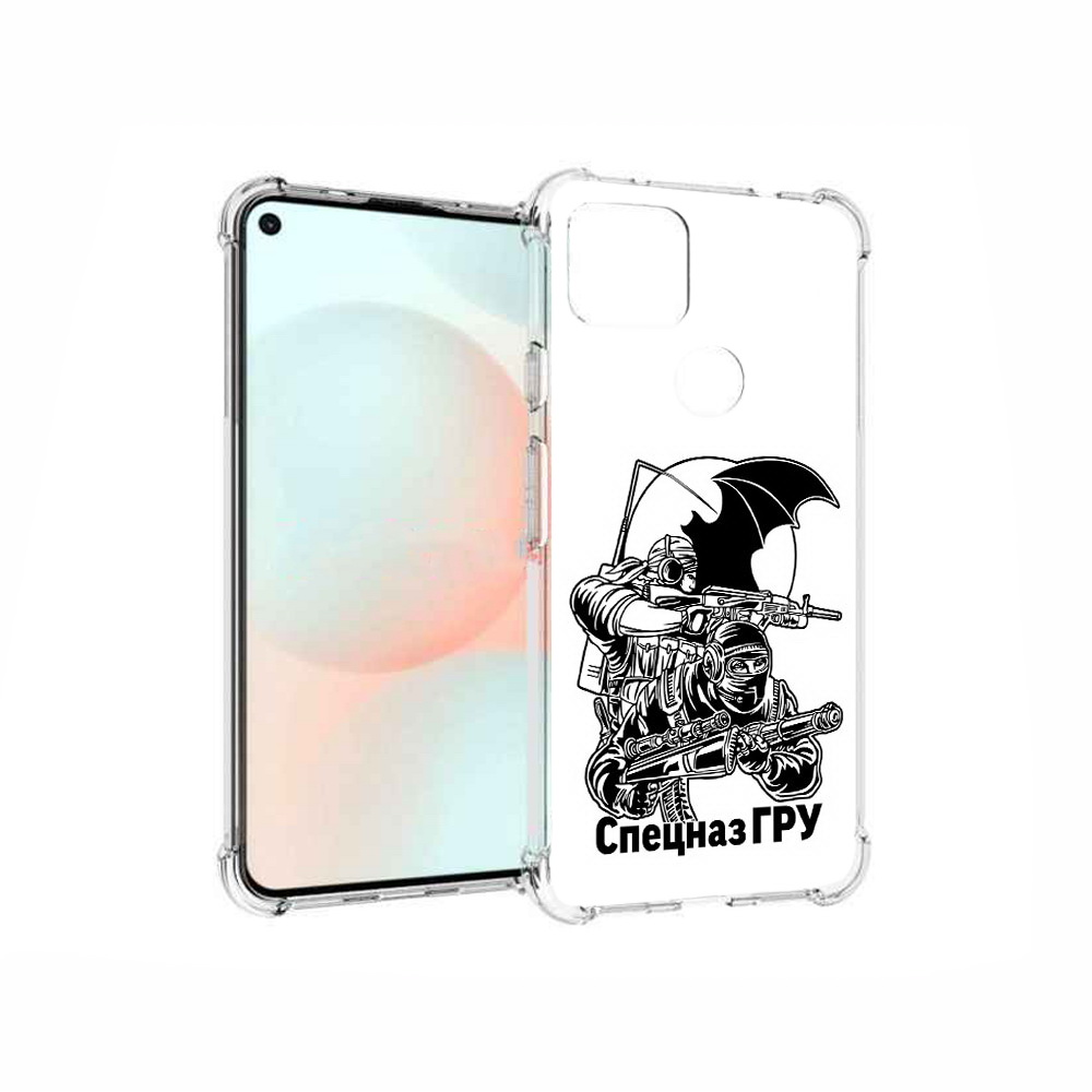 

Чехол MyPads Tocco для Google Pixel 5A спецназ гру, Прозрачный, Tocco