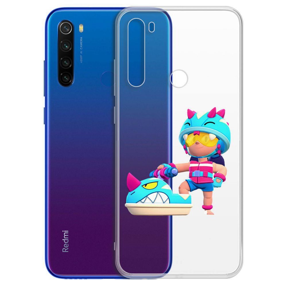 

Чехол-накладка Brawl Stars-Аквабайкер Джеки для Xiaomi Redmi Note 8T