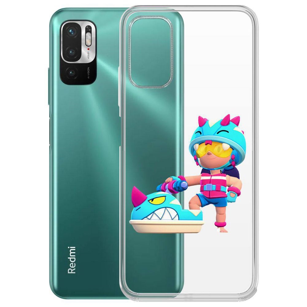 

Чехол-накладка Brawl Stars-Аквабайкер Джеки для Xiaomi Redmi Note 10T/ Poco M3 Pro