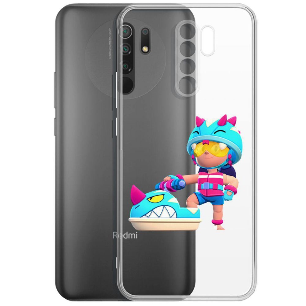 

Чехол-накладка Brawl Stars-Аквабайкер Джеки для Xiaomi Redmi 9
