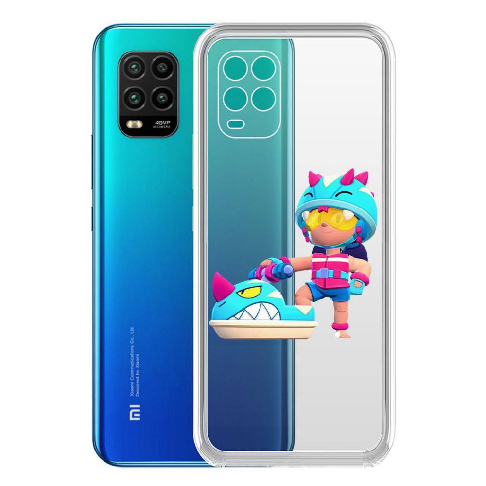 

Чехол-накладка Brawl Stars-Аквабайкер Джеки для Xiaomi Mi 10 Lite