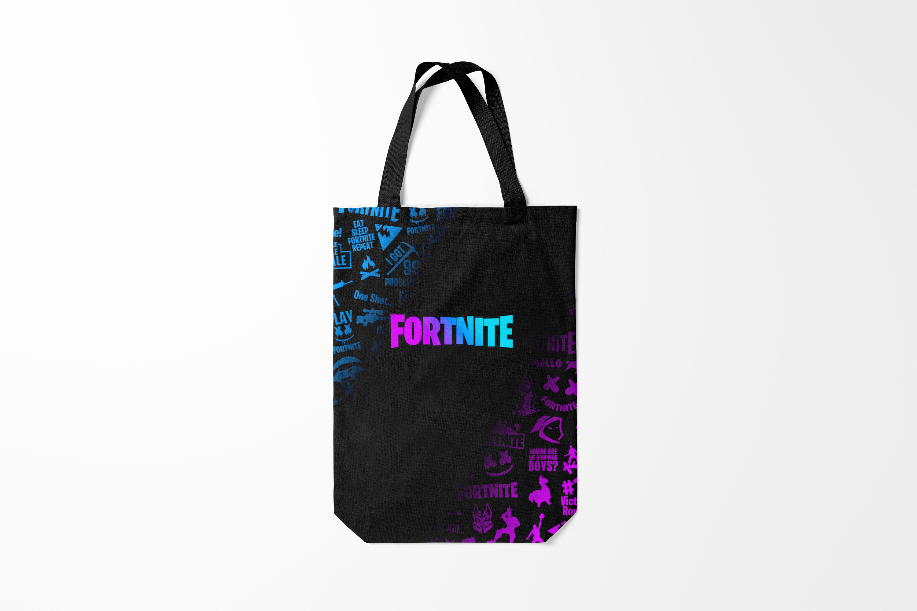 

Сумка шoппер унисекс Burnettie Fortnite 10, черный, Fortnite 10