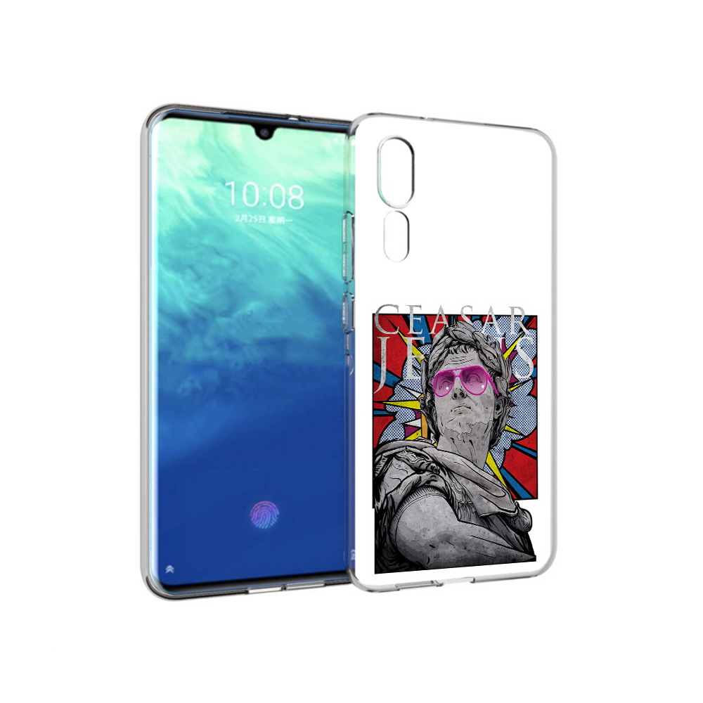 

Чехол MyPads Tocco для ZTE Axon 10 Pro крутая статуя свободы (PT134302.444.423), Прозрачный, Tocco
