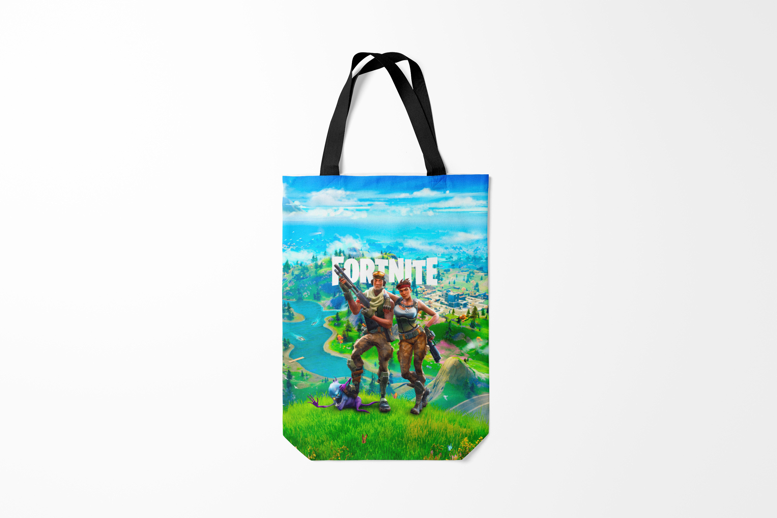 

Сумка шoппер унисекс Burnettie Fortnite, черный, Fortnite