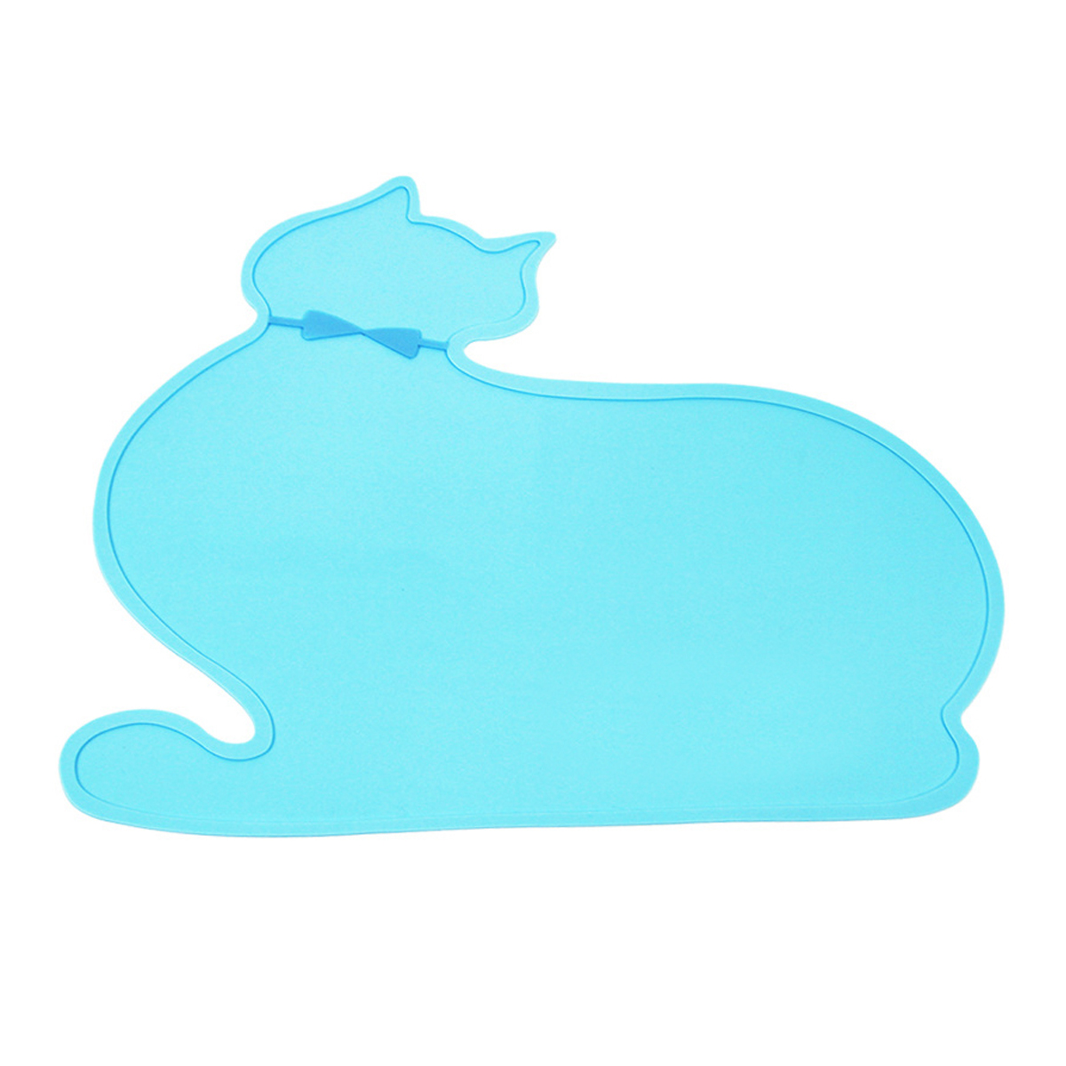 фото Силиконовый коврик pets & friends под миску, водонепроницаемый, цвет синий, 36х47 см