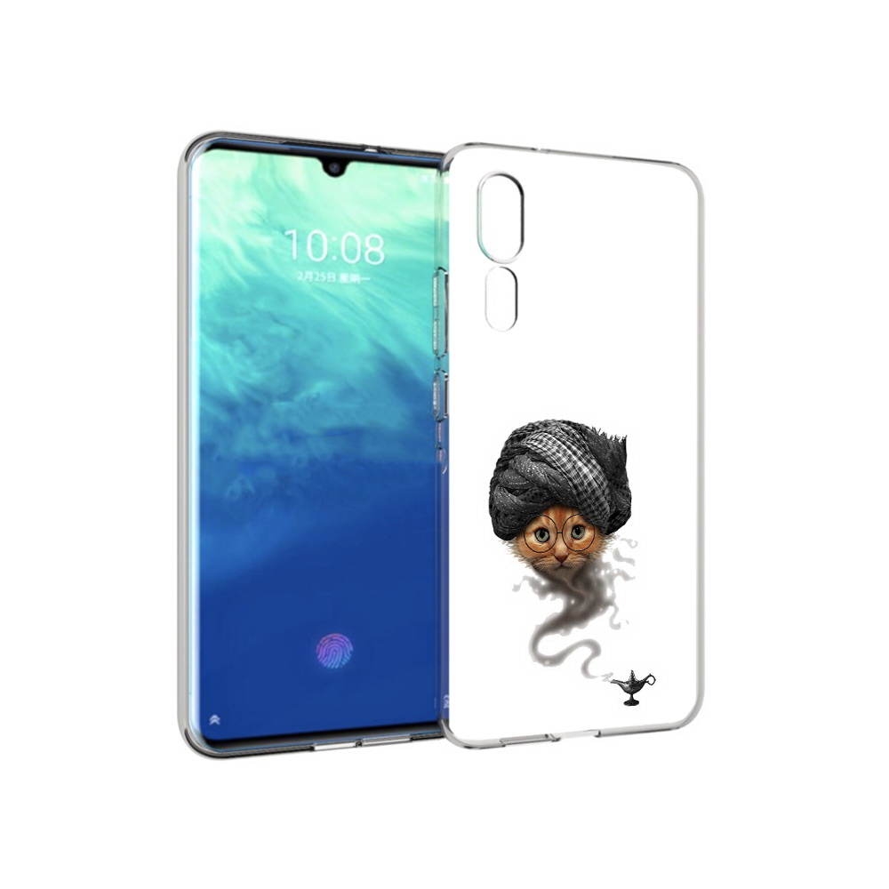 

Чехол MyPads Tocco для ZTE Axon 10 Pro кот джин (PT134302.444.398), Прозрачный, Tocco