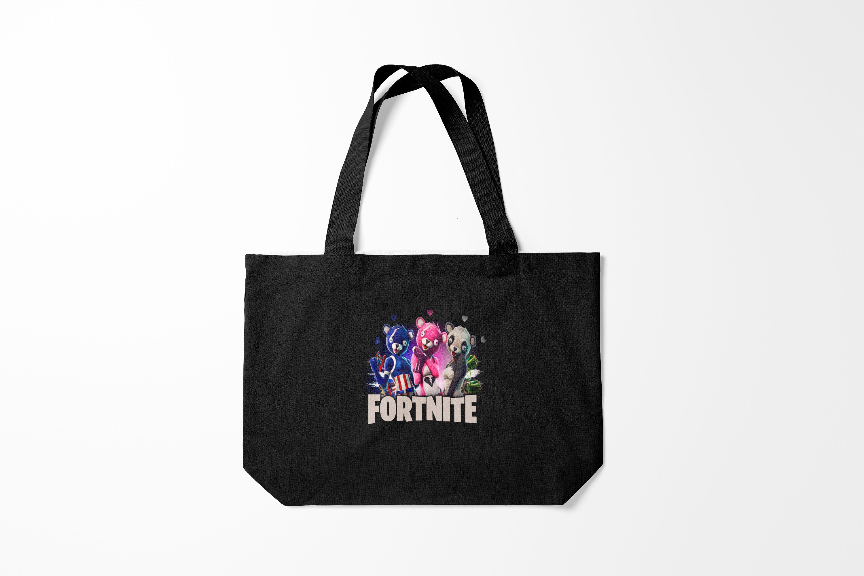 

Сумка шoппер унисекс Burnettie Fortnite, черный; фиолетовый, Fortnite