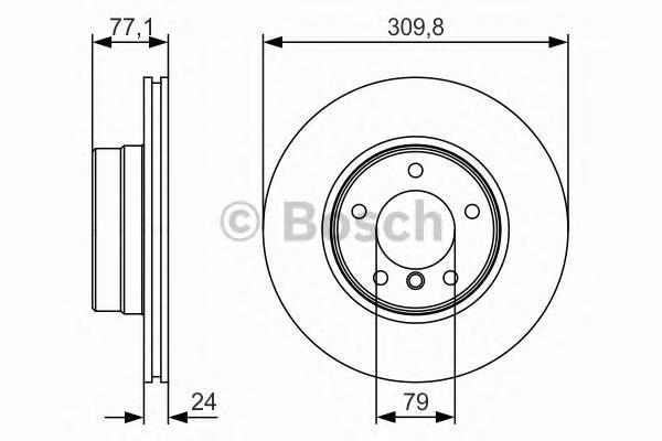 

Тормозной диск Bosch комплект 1 шт. 0986479S29
