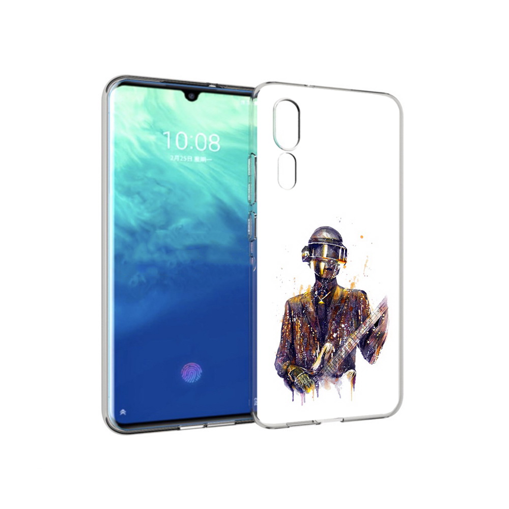 

Чехол MyPads Tocco для ZTE Axon 10 Pro космо-гитарист (PT134302.444.392), Прозрачный, Tocco