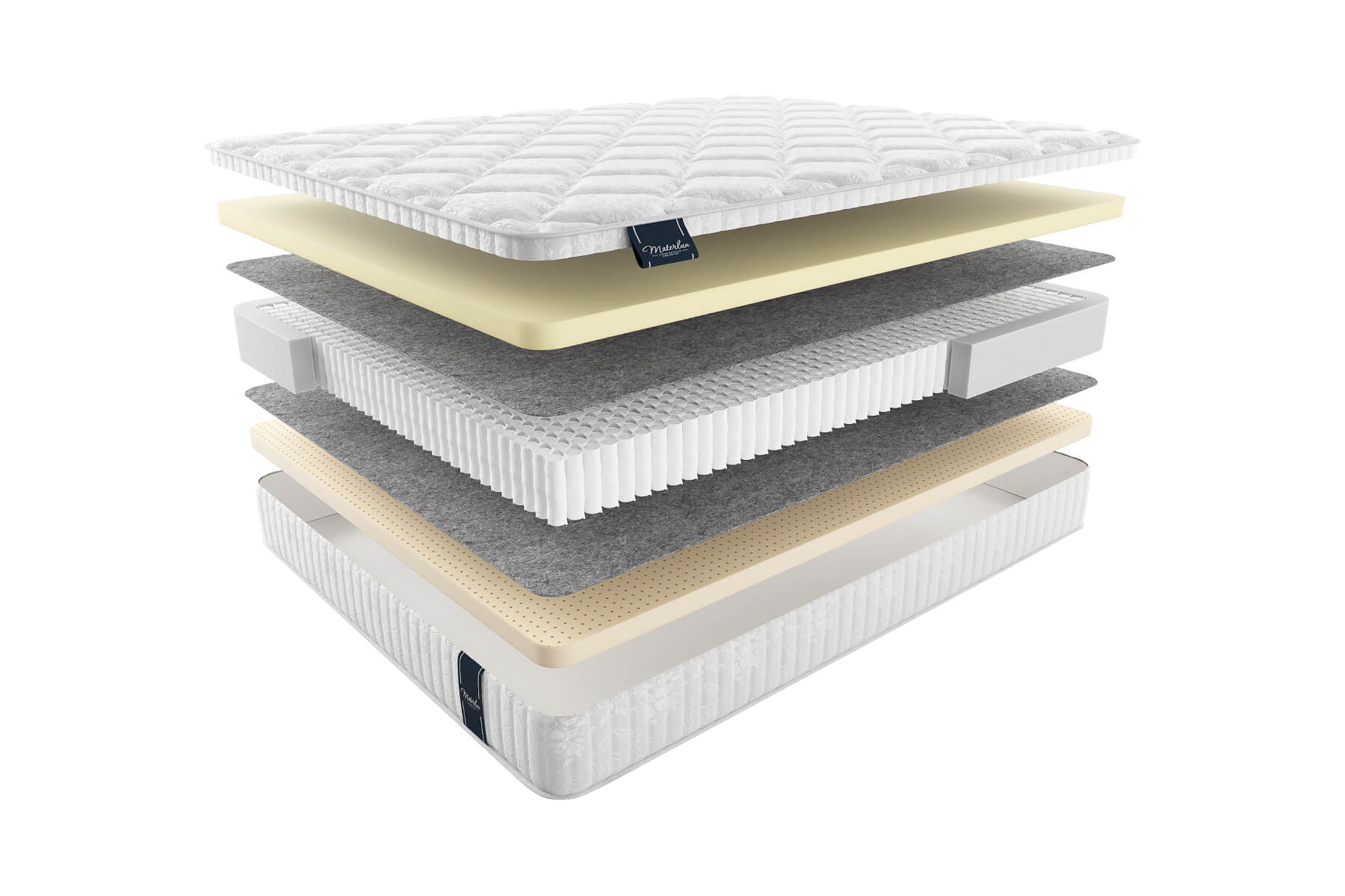 

Матрас MaterLux Tivoli Soft 80X190, Белый;серый, TIVOLI SOFT