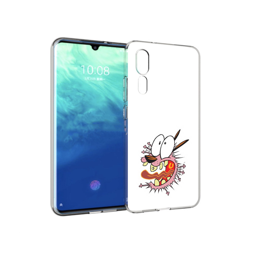 

Чехол MyPads Tocco для ZTE Axon 10 Pro испуганный бобик (PT134302.444.381), Прозрачный, Tocco