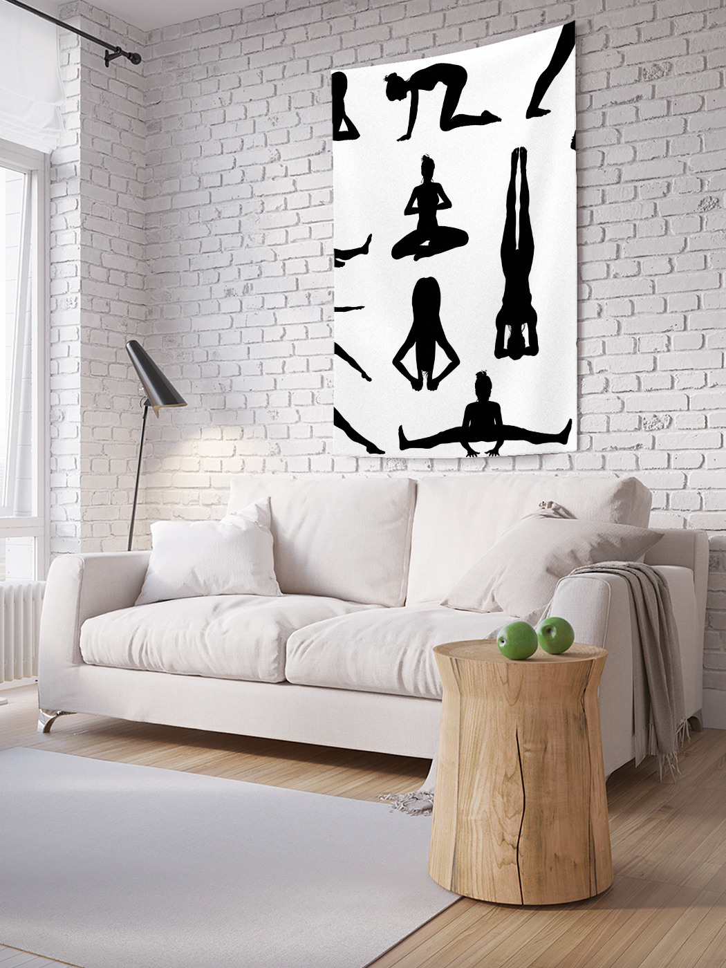 

Вертикальное фотопанно на стену JoyArty Асаны йоги 100x150 см, Асаны йоги
