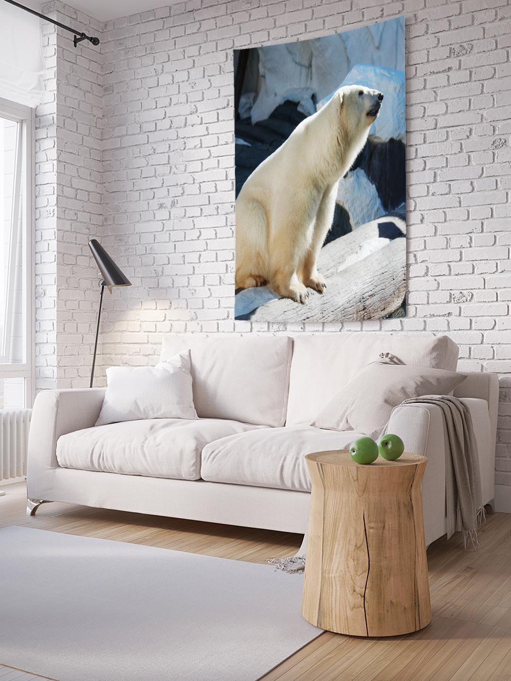 

Вертикальное фотопанно на стену JoyArty Белый гигант 100x150 см, Белый гигант