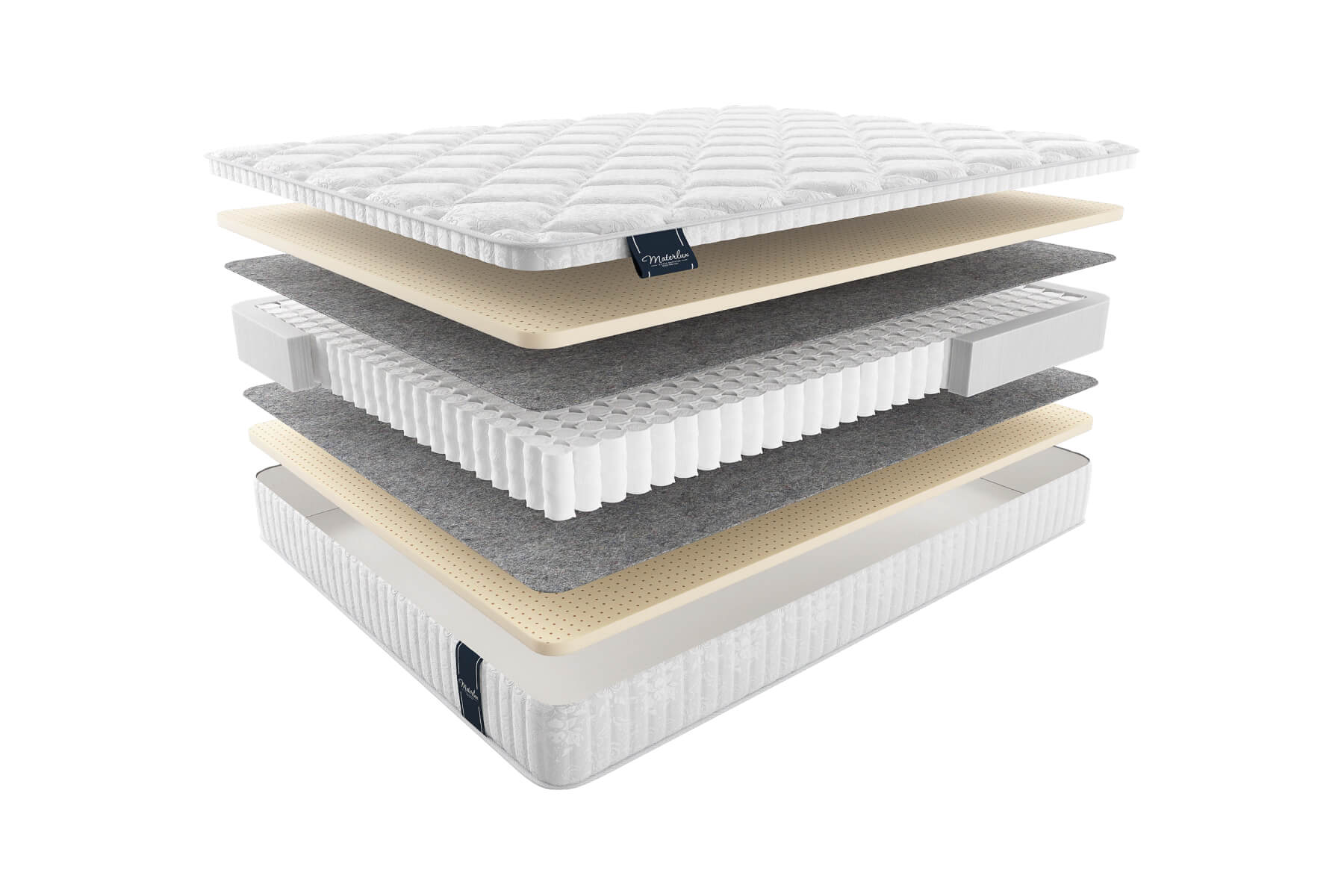 

Матрас MaterLux Tivoli 160X190, Белый;серый, TIVOLI
