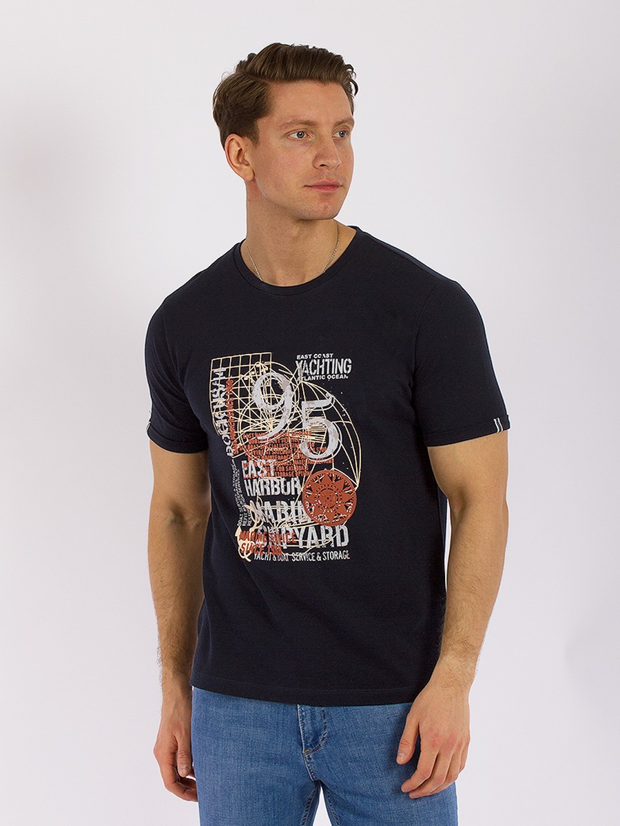 

Футболка мужская MCL GD60700354 синяя 2XL, Синий, GD60700354