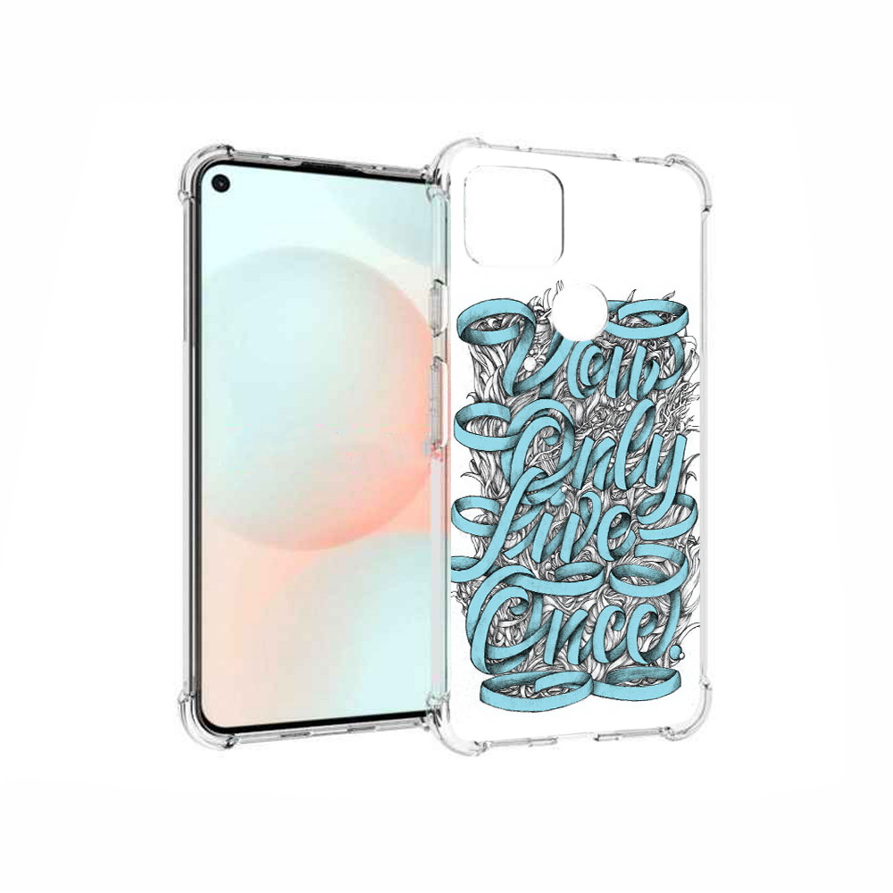 

Чехол MyPads Tocco для Google Pixel 5A слова из ленты абстракция, Прозрачный, Tocco