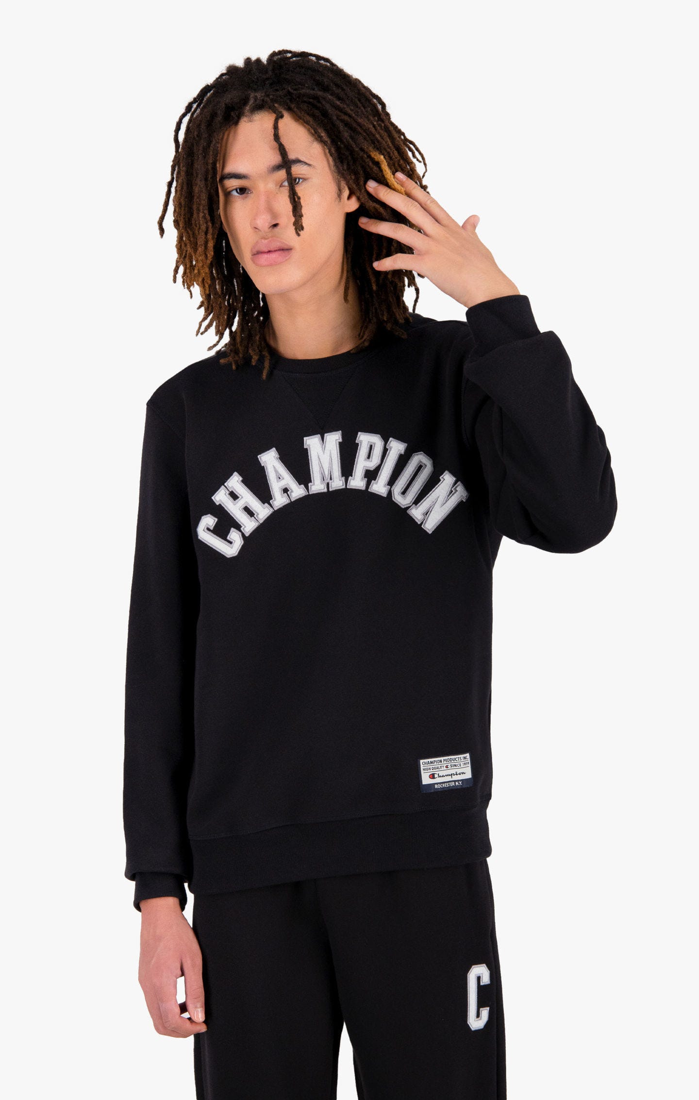 

Свитшот мужской Champion Rochester Bookstore Crewneck черный L, Rochester Bookstore Crewneck