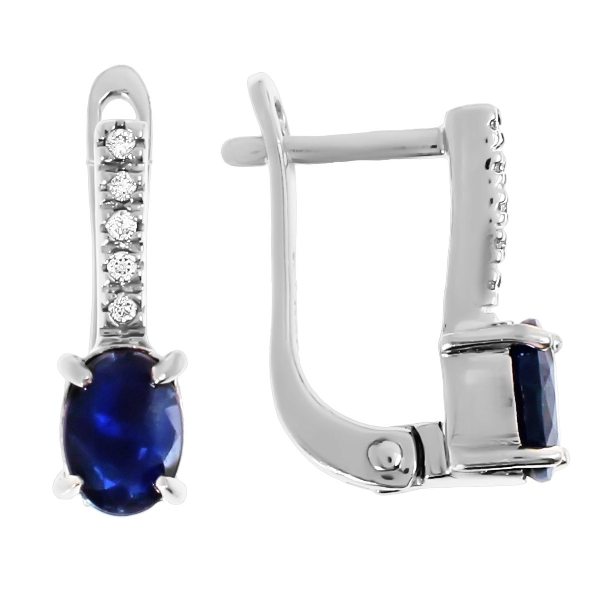 

Серьги из серебра с сапфиром Balex Jewellery 2405933762, 2405933762