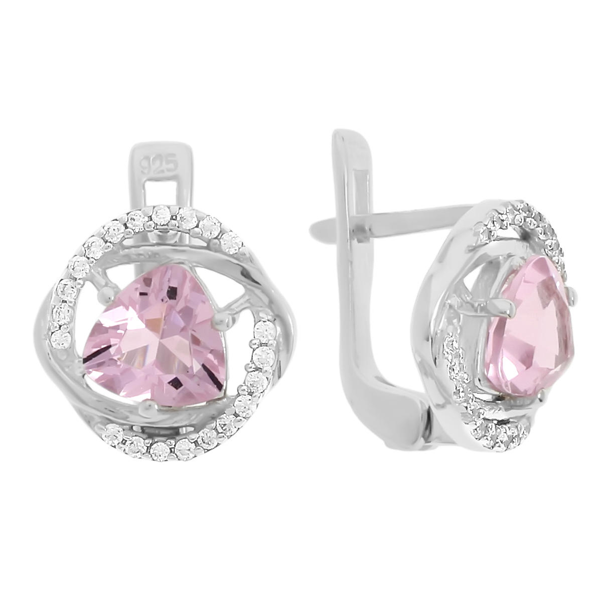 

Серьги из серебра с морганитом Balex Jewellery 2410931565, 2410931565