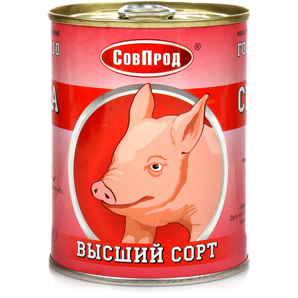 

Свинина тушеная Совпрод 338г набор 12шт, 133