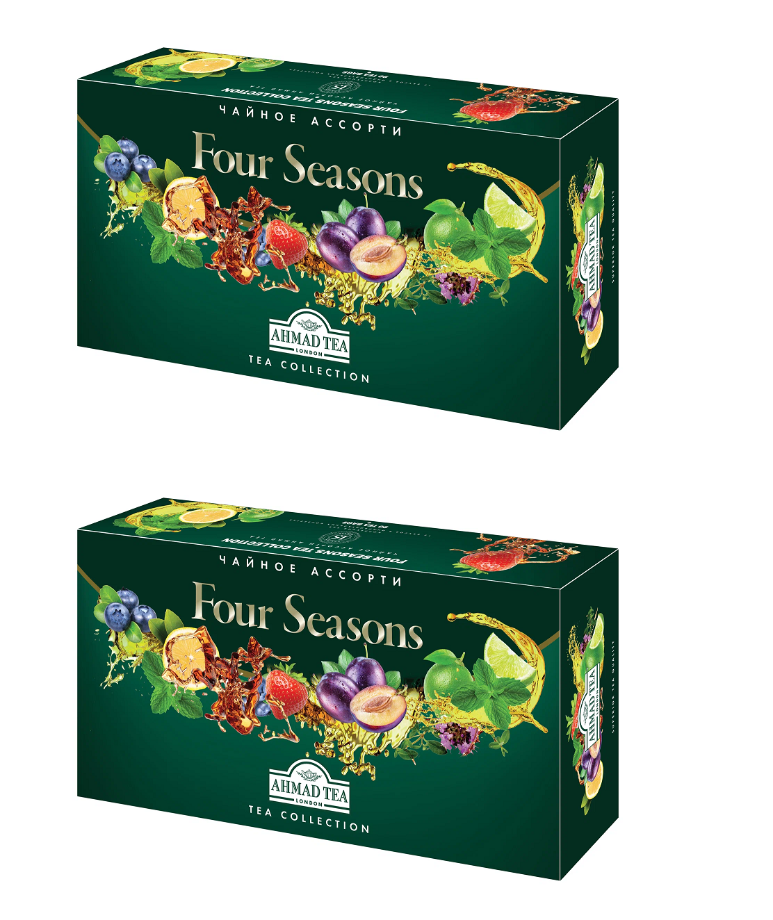 

Чайный набор Ahmad Tea Four Seasons Collection 90 пакетиков, 2 шт