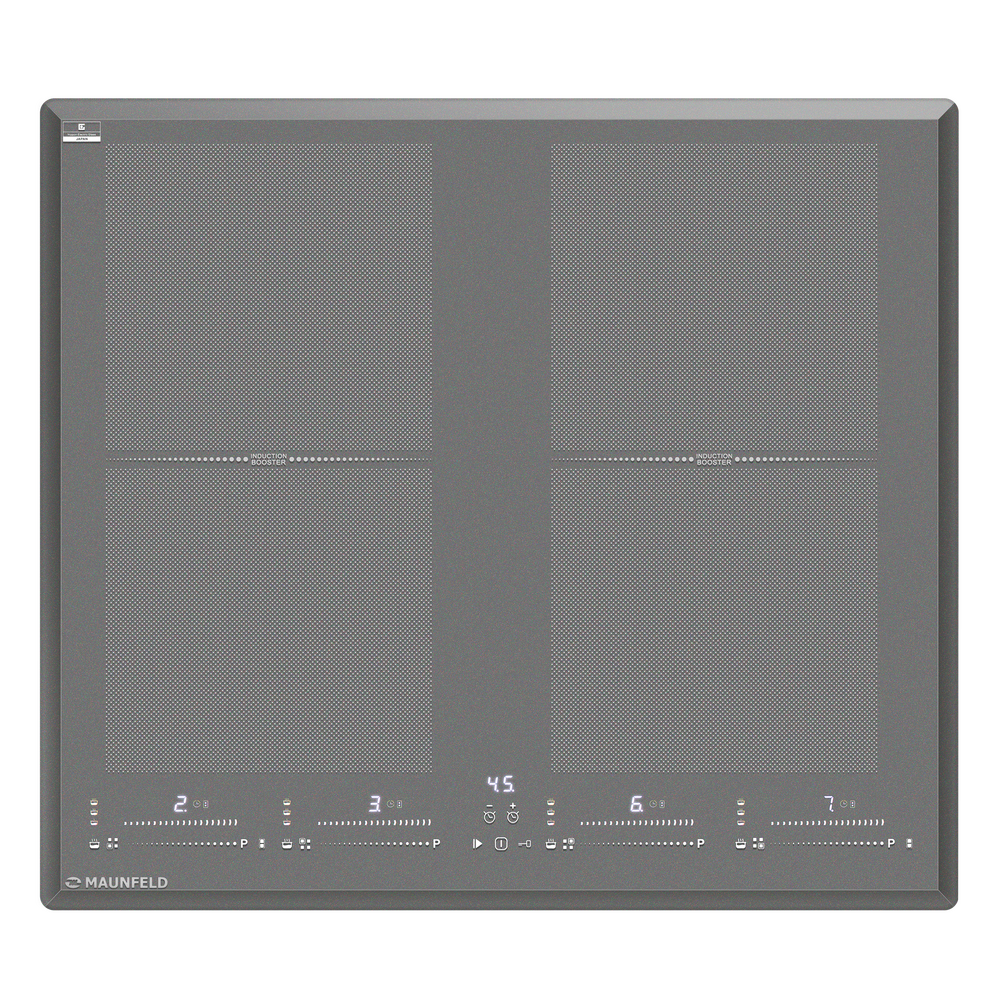 Встраиваемая варочная панель индукционная MAUNFELD CVI594SF2LGR серый плита индукционная kitfort кт 166