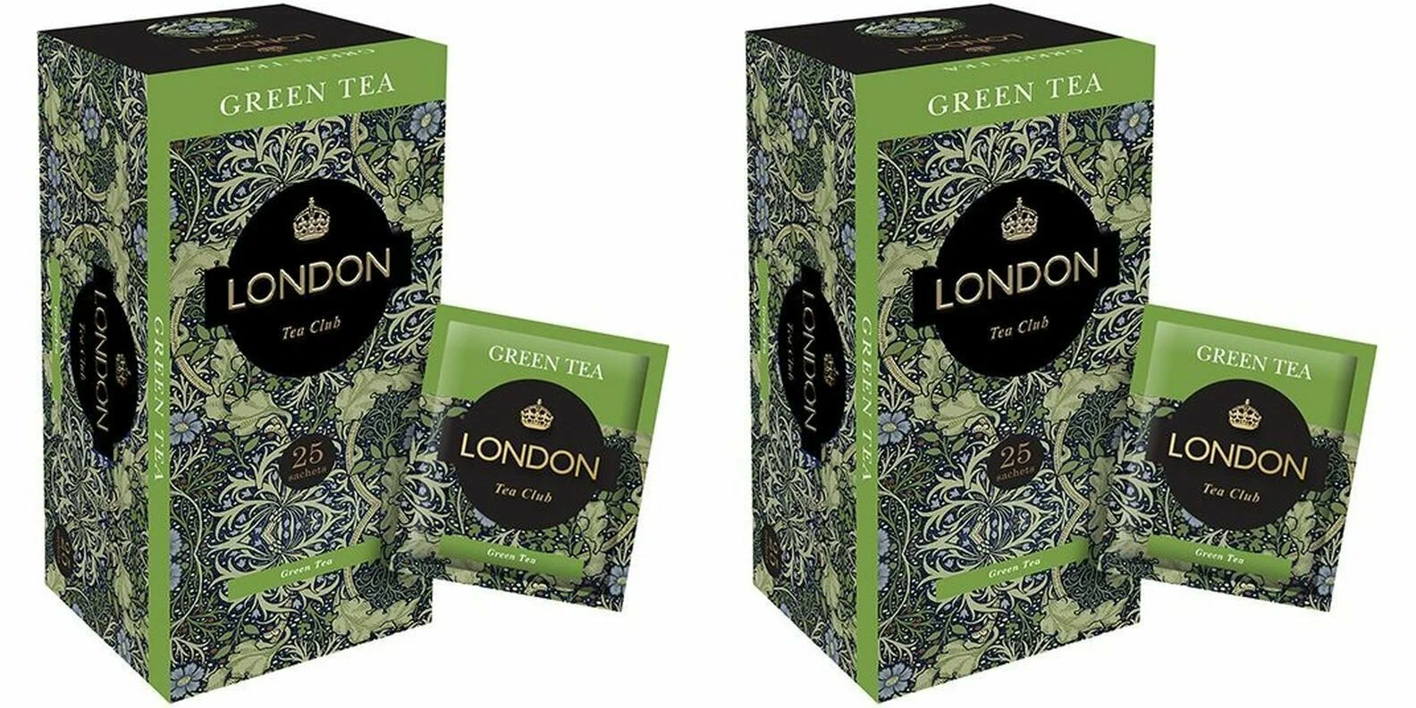 Чай зеленый London Tea Club Green Tea, 25 пакетиков по 2 г, 2 шт