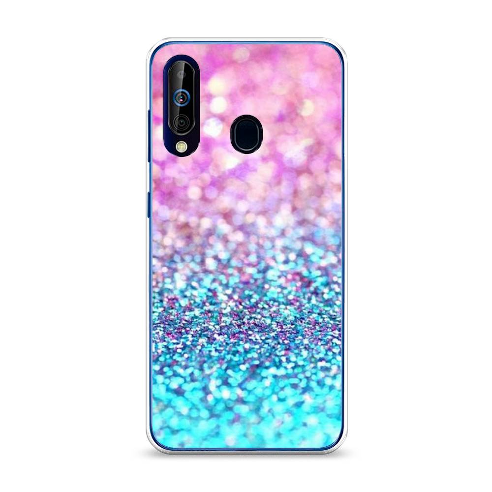 

Силиконовый чехол "Розово-голубые глиттеры рисунок" на Samsung Galaxy A60