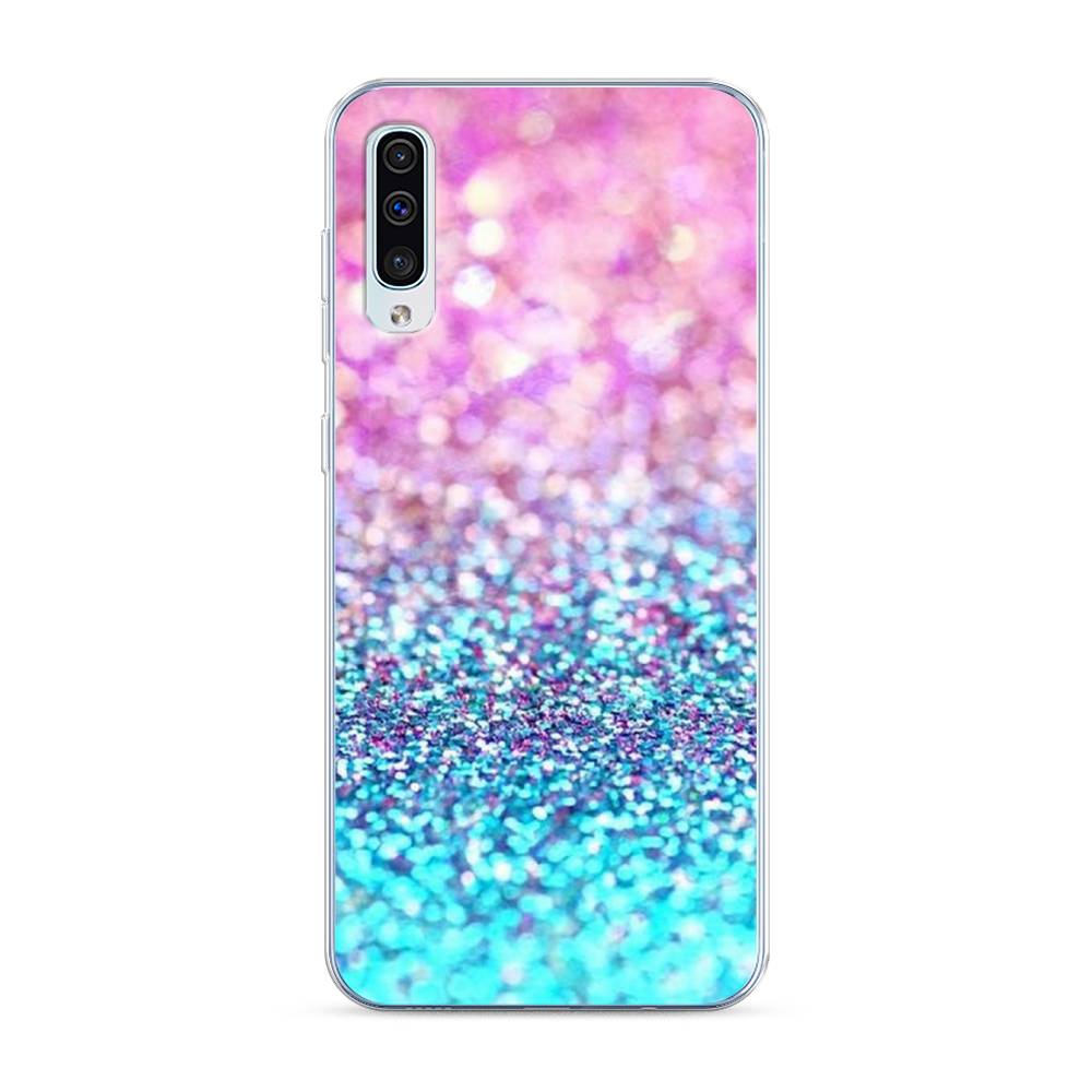 

Силиконовый чехол "Розово-голубые глиттеры рисунок" на Samsung Galaxy A30s