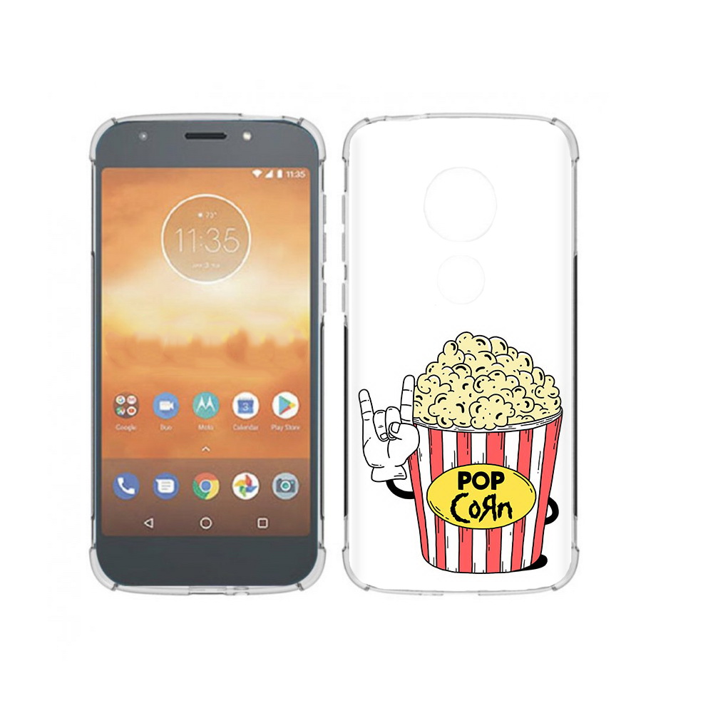 

Чехол MyPads Tocco для Motorola Moto E5 Play крутой попкорн (PT227065.372.427), Прозрачный, Tocco