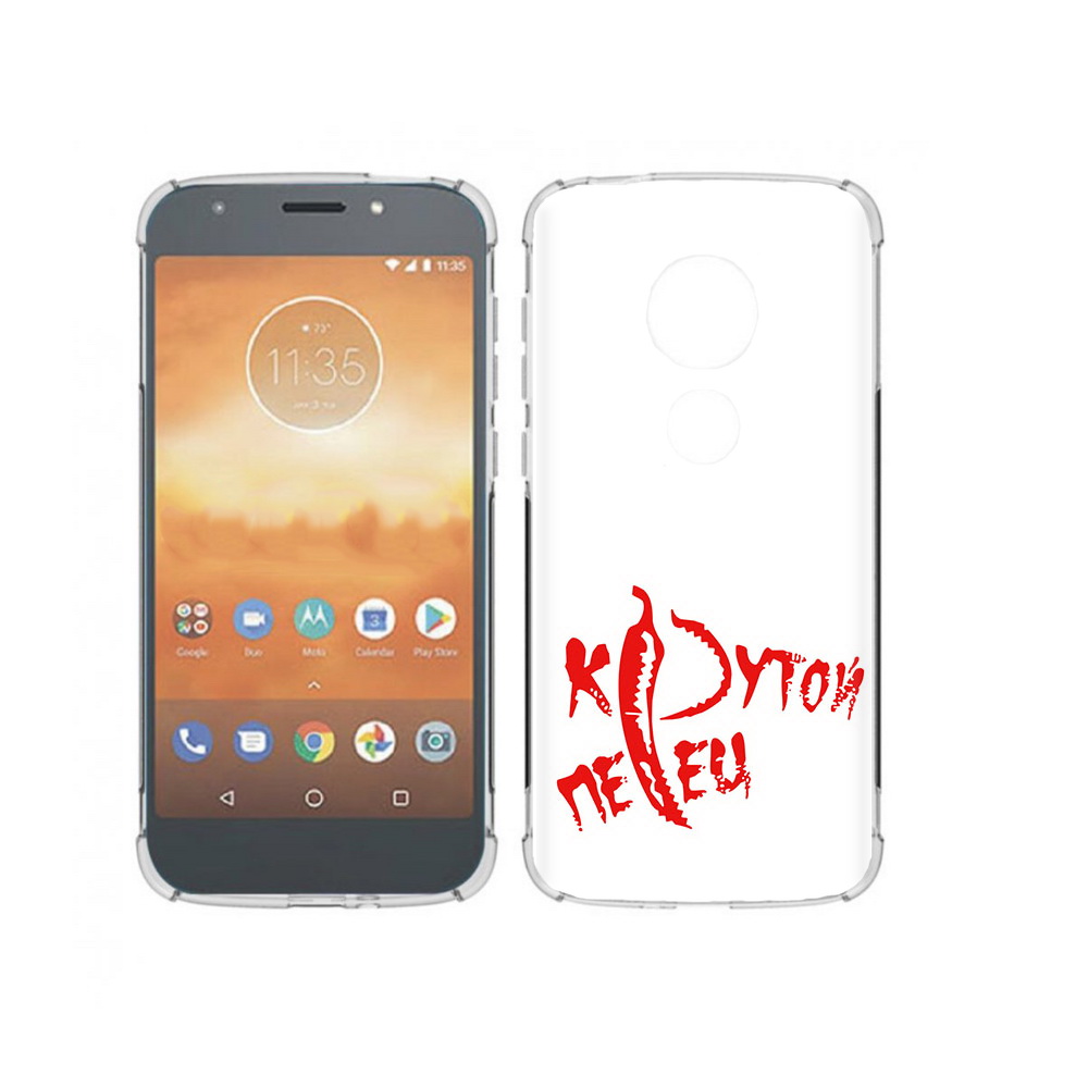 

Чехол MyPads Tocco для Motorola Moto E5 Play крутой перец (PT227065.372.426), Прозрачный, Tocco