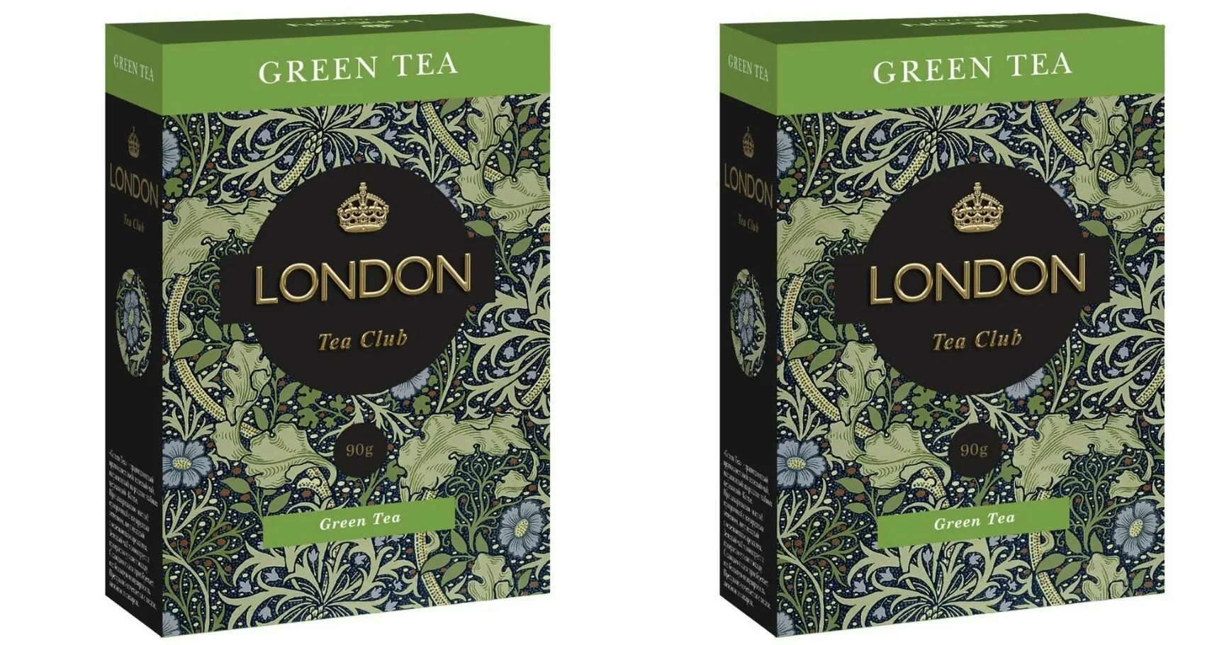 Чай зеленый London Tea Club Green Tea, 90 г * 2 шт