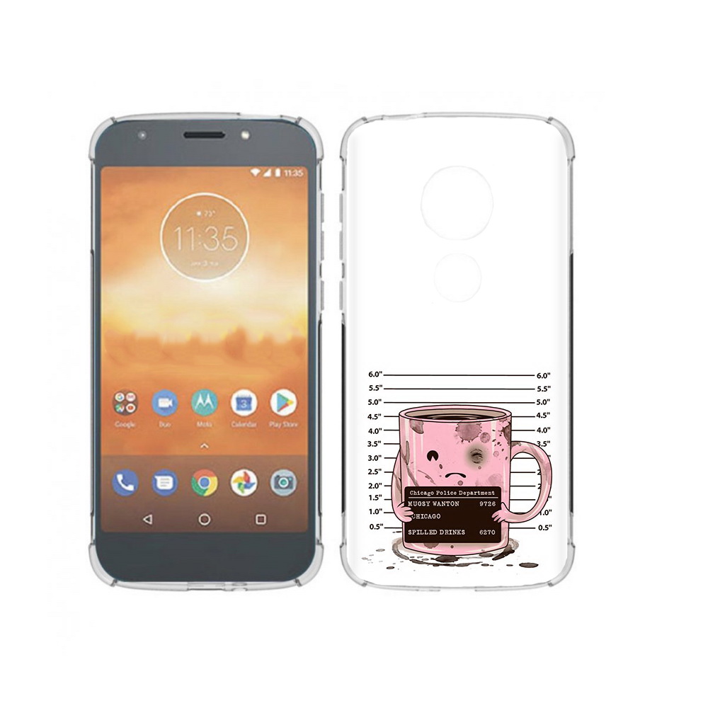 

Чехол MyPads Tocco для Motorola Moto E5 Play кружка (PT227065.372.420), Прозрачный, Tocco