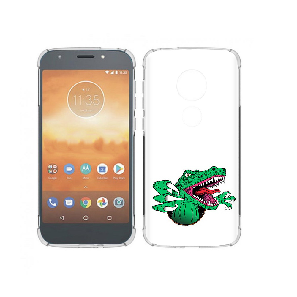 

Чехол MyPads Tocco для Motorola Moto E5 Play крокодил (PT227065.372.417), Прозрачный, Tocco