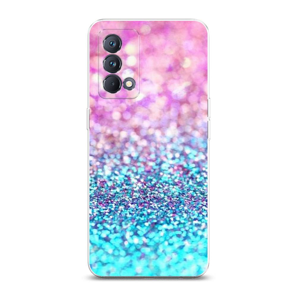 

Силиконовый чехол "Розово-голубые глиттеры рисунок" на Realme GT Master Edition