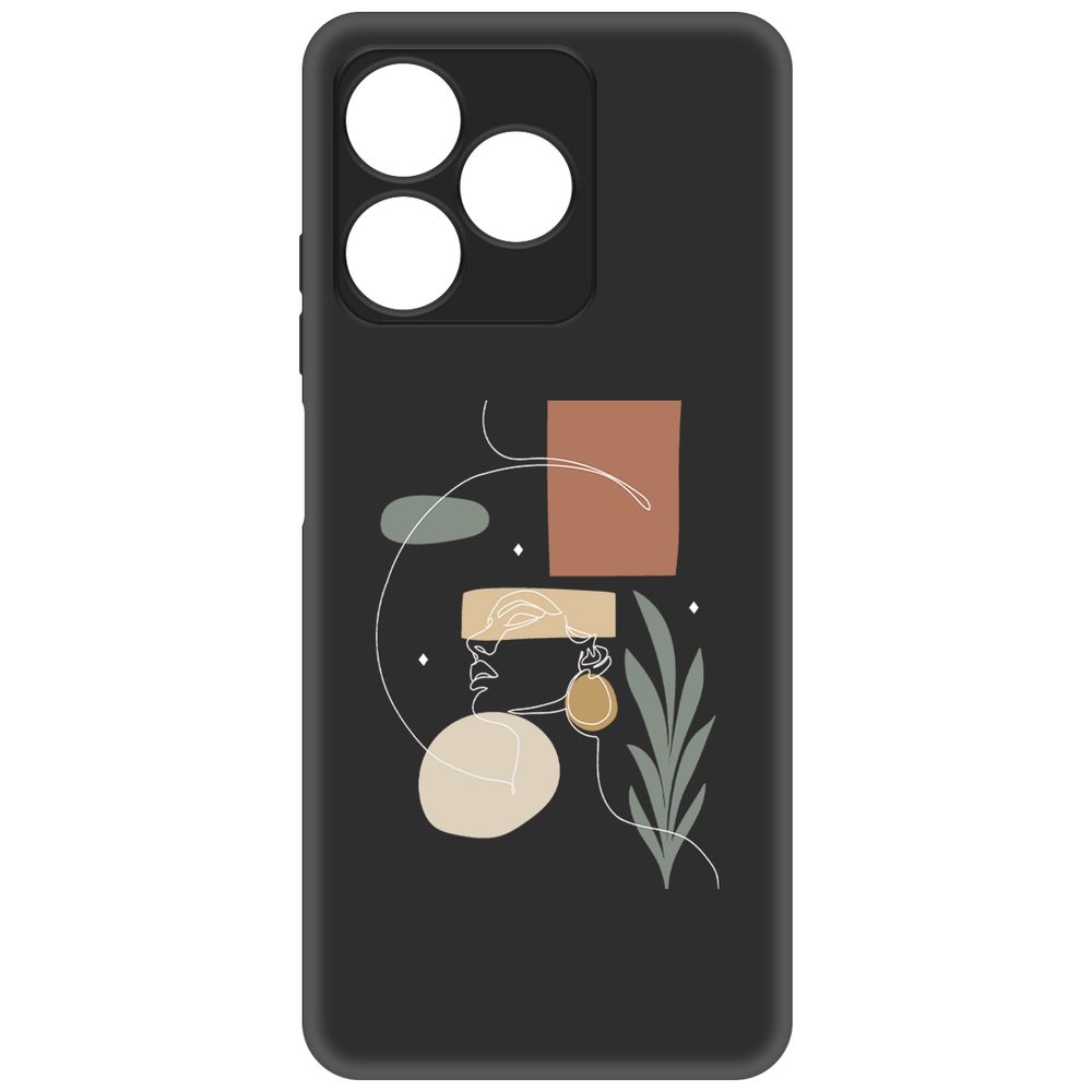 Чехол-накладка Krutoff Soft Case Элегантность для Realme C61 черный