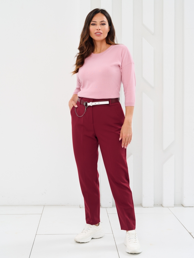 

Брюки женские Maxroses 01-00047637 красные 50, Красный, 01-00047637