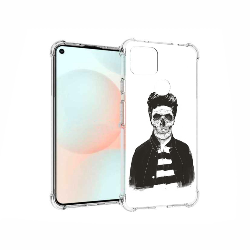 

Чехол MyPads Tocco для Google Pixel 5A скелет, Прозрачный, Tocco