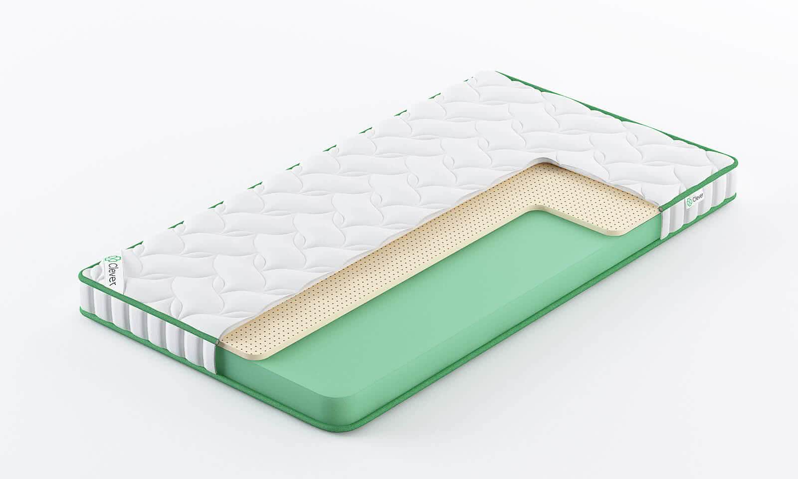 

Матрас Clever Latex Slim 75x195, Белый, CLEVER LATEX SLIM